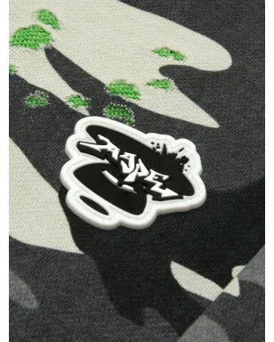 AAPE BY *A BATHING APE® カモフラージュ柄パンツ - ブラック - サムネイル4
