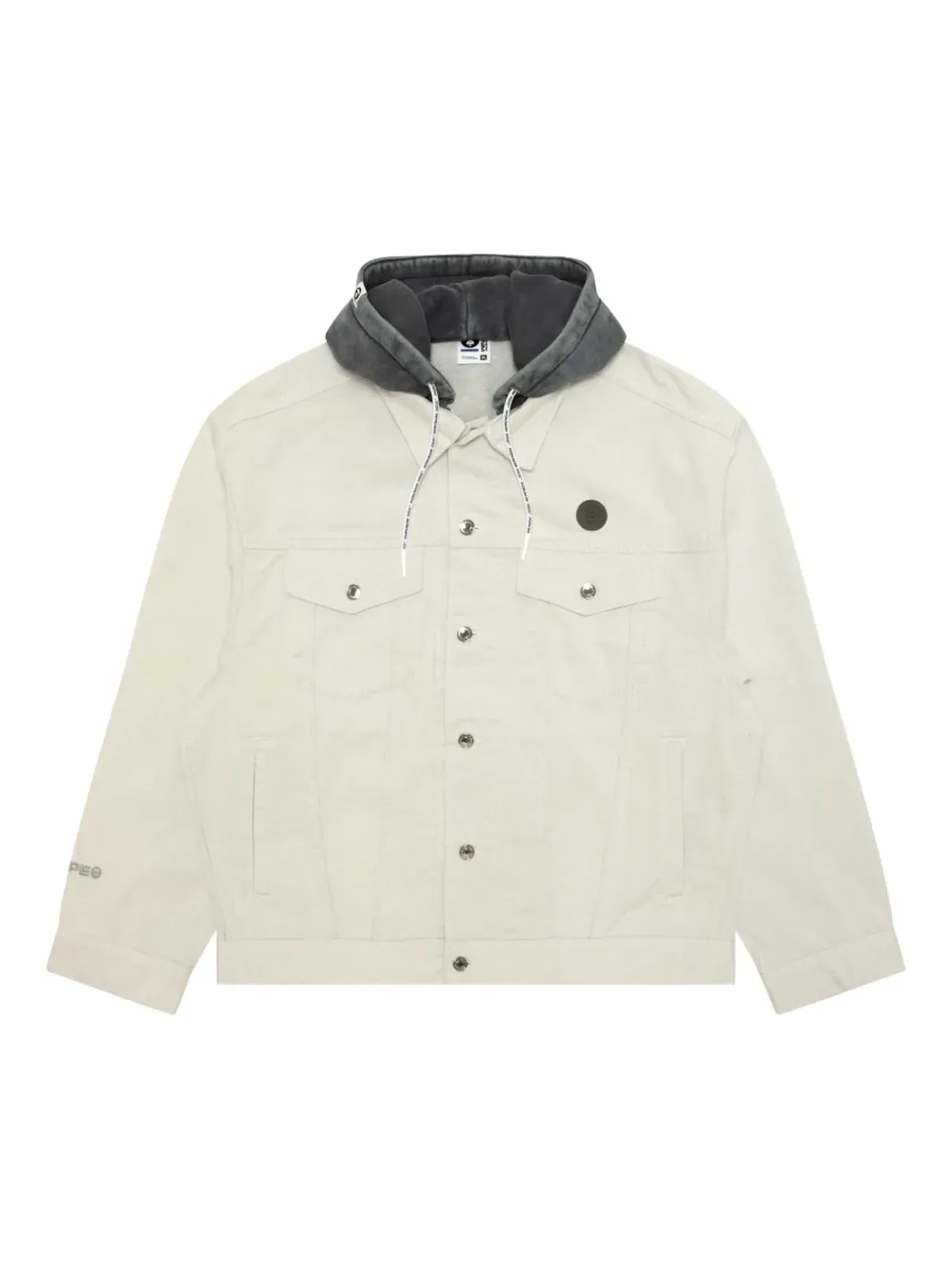 AAPE BY *A BATHING APE® ボタンフロント フード付きジャケット - 画像1
