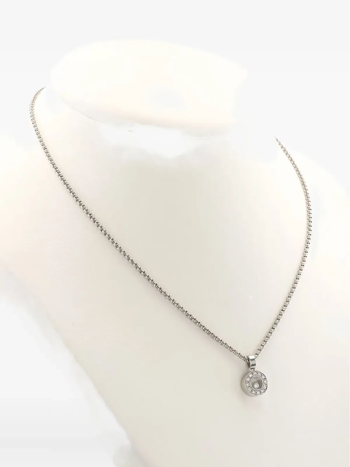 Chopard Pre-Owned ホワイトゴールド ダイヤモンド ネックレス - 画像5