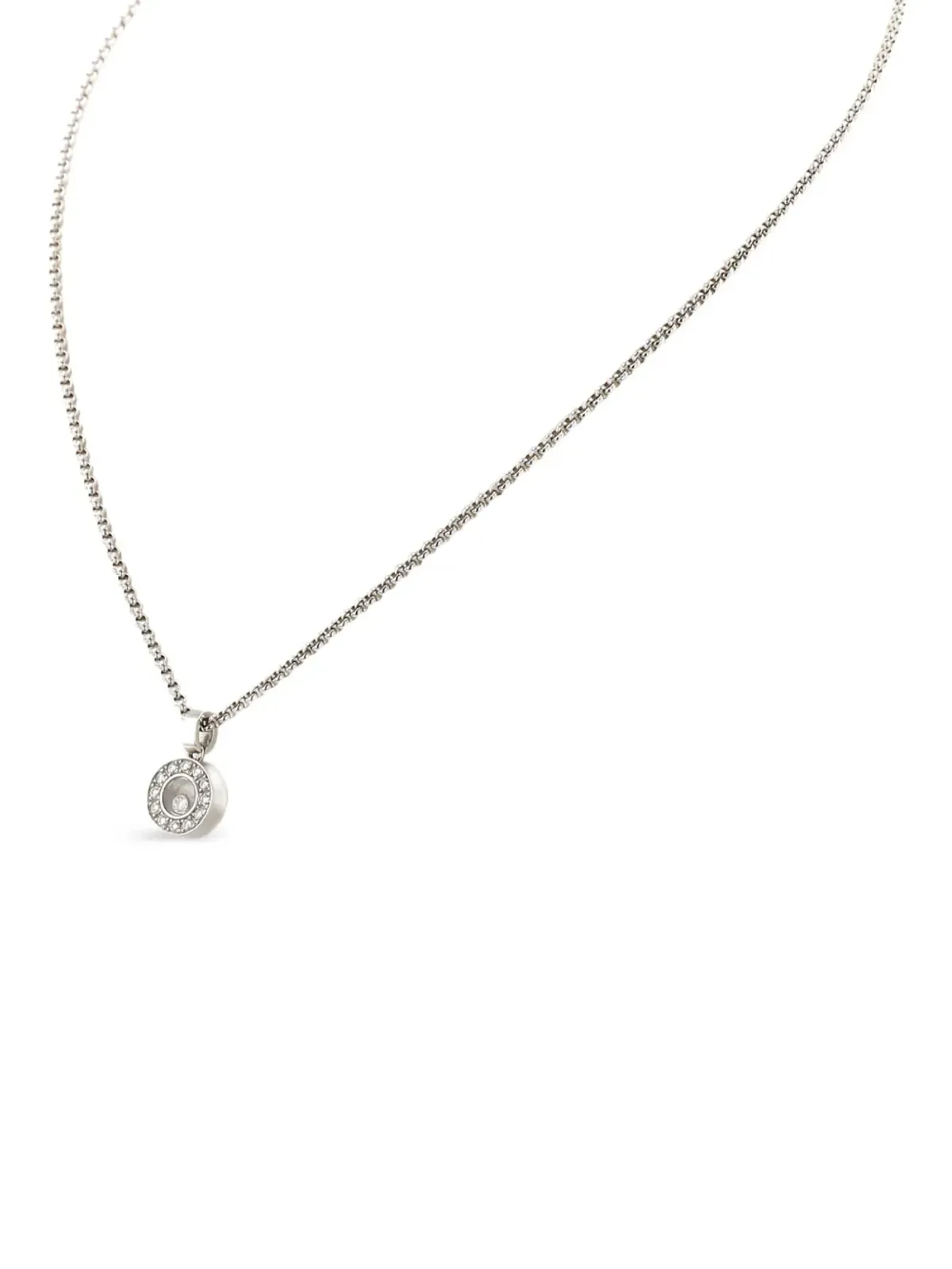 Chopard Pre-Owned ホワイトゴールド ダイヤモンド ネックレス - 画像2