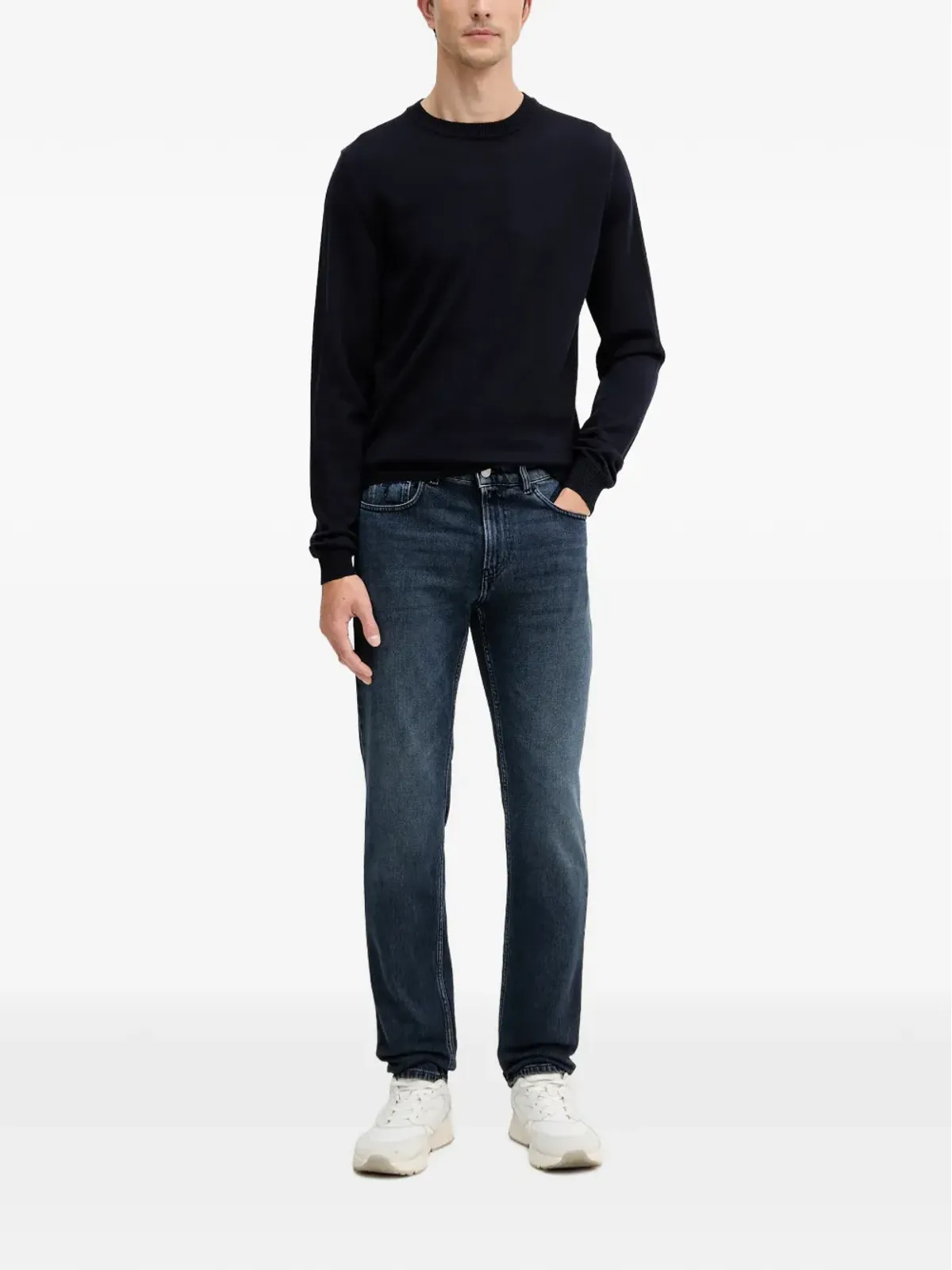 Trussardi デニムパッチジーンズ - 画像2