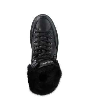 Blauer Emery01 フェイクファー レースアップ ブーツ - ブラック - サムネイル3