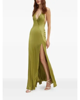 Bardot YVE YVE V-neck slit maxi dress - Green - サムネイル2