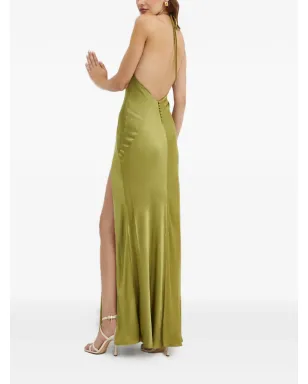 Bardot YVE YVE V-neck slit maxi dress - Green - サムネイル3