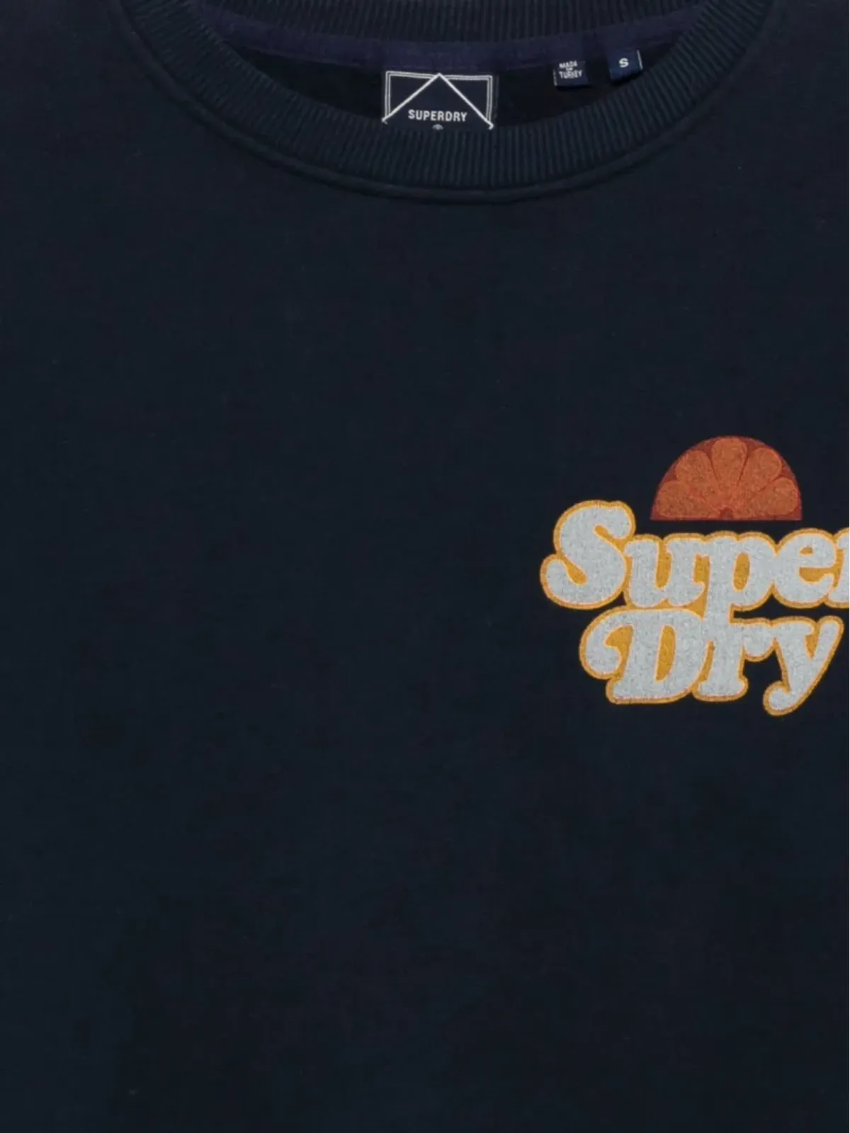 Superdry ネイビーロゴプリントスウェットシャツ - 画像3