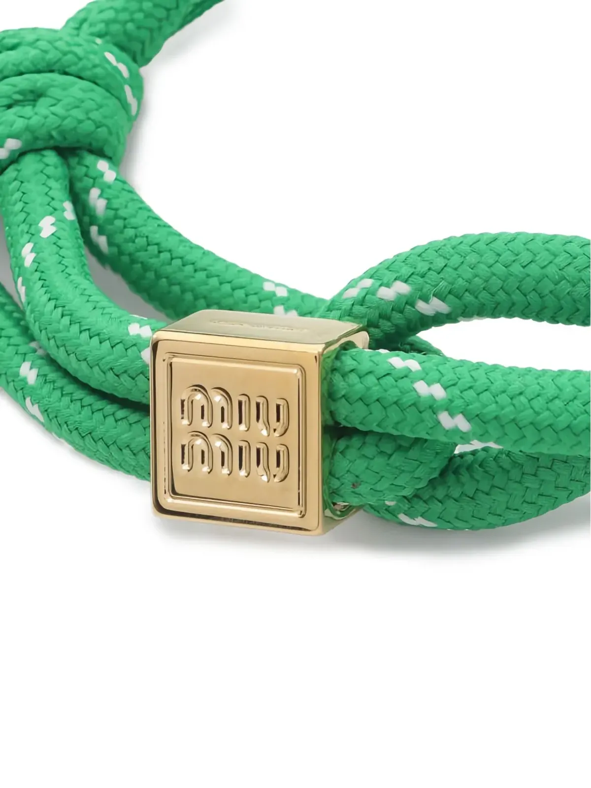 Miu Miu Pre-Owned ロゴチャーム ブレスレット - 画像2
