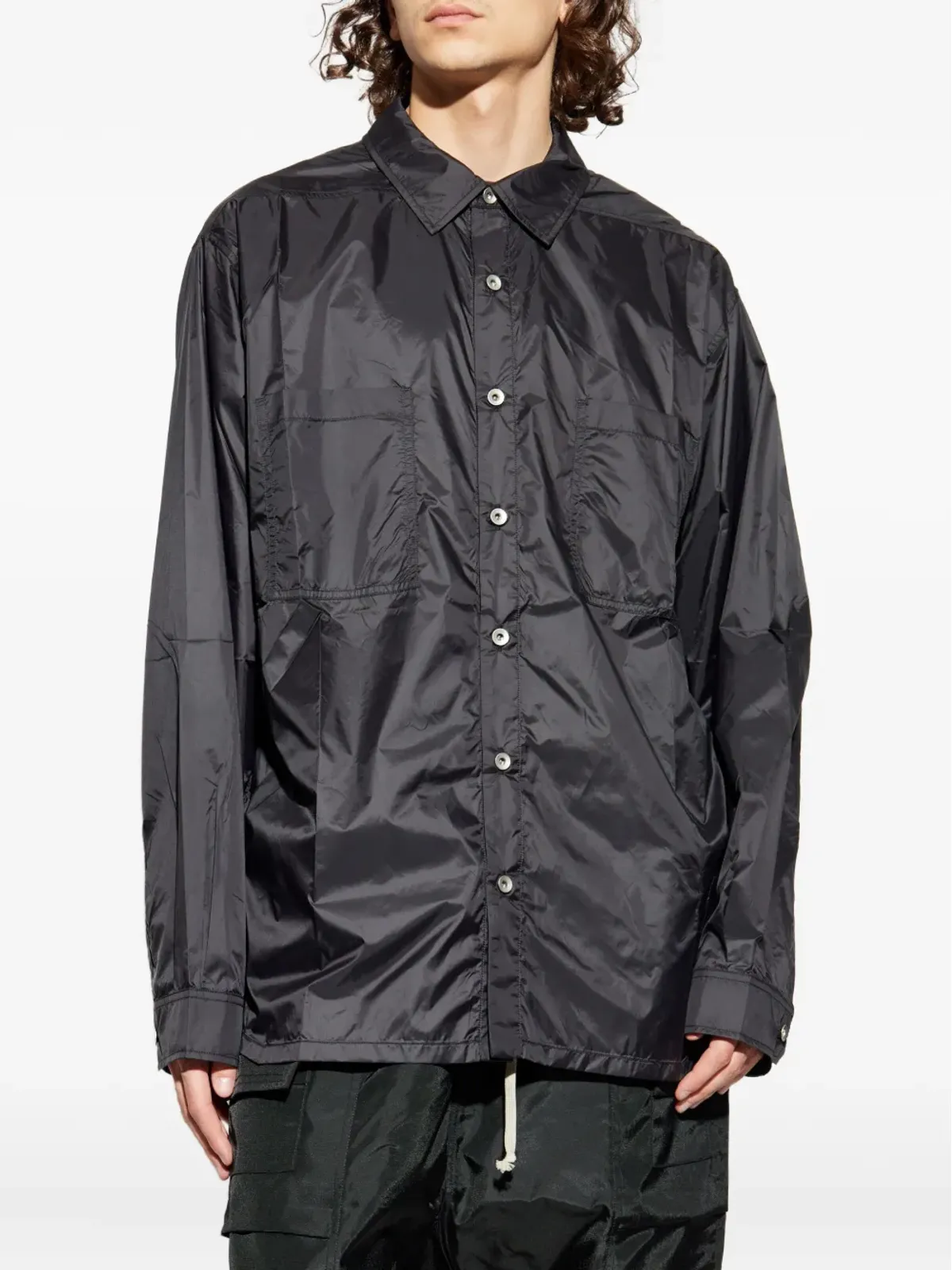 Rick Owens DRKSHDW ボタン付きポケットオーバーシャツ - 画像3