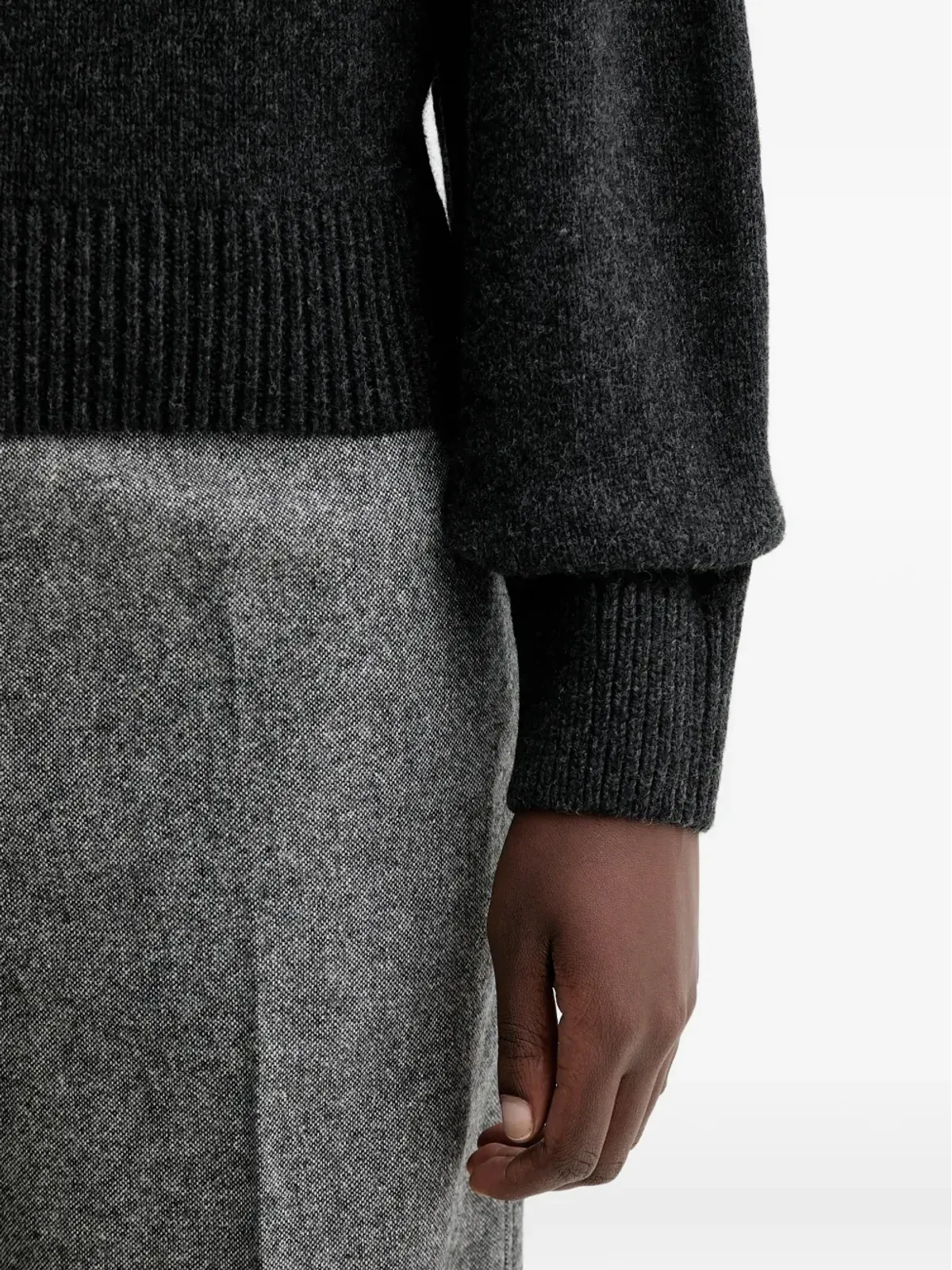 Sessùn wool blend sweater - Grey - 画像5