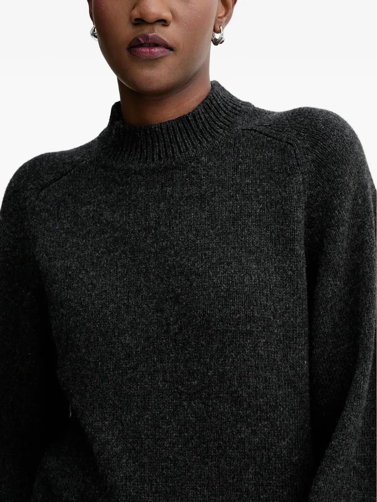 Sessùn wool blend sweater - Grey - 画像4