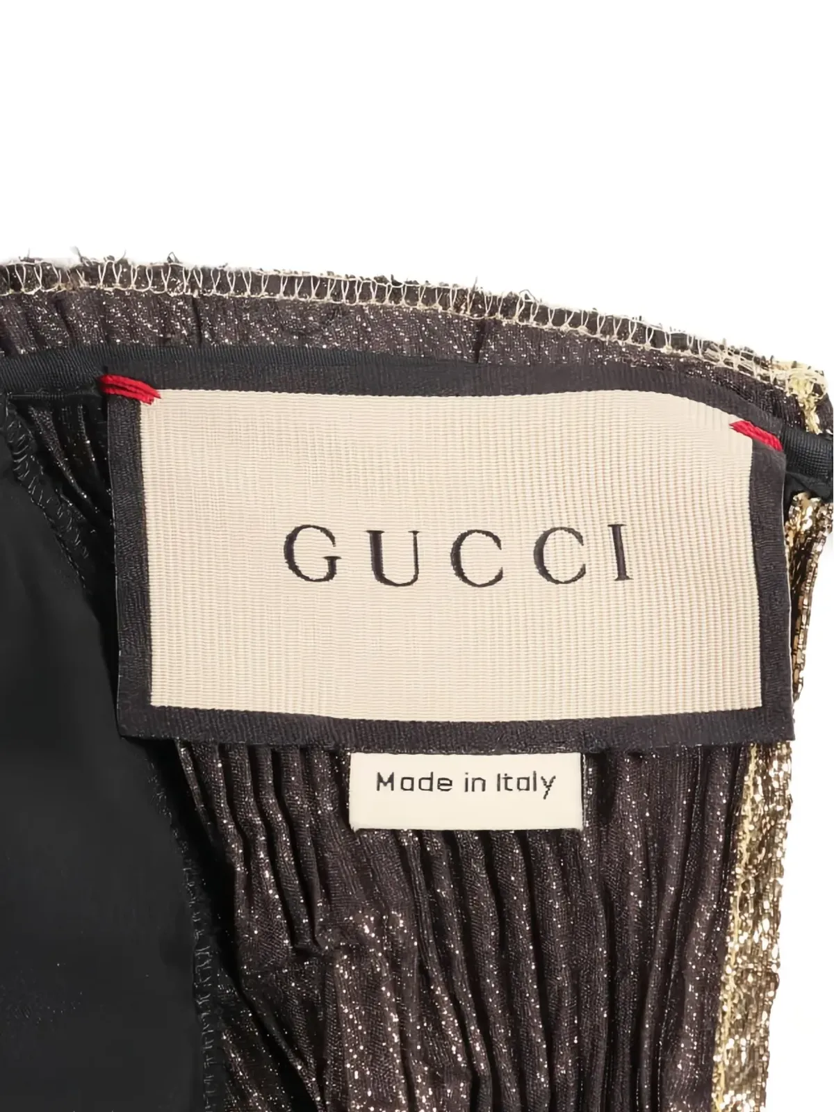 Gucci Pre-Owned 2010s プリーツミニドレス - ゴールド - 画像5