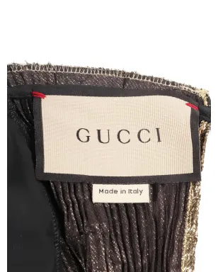 Gucci Pre-Owned 2010s プリーツミニドレス - ゴールド - サムネイル5