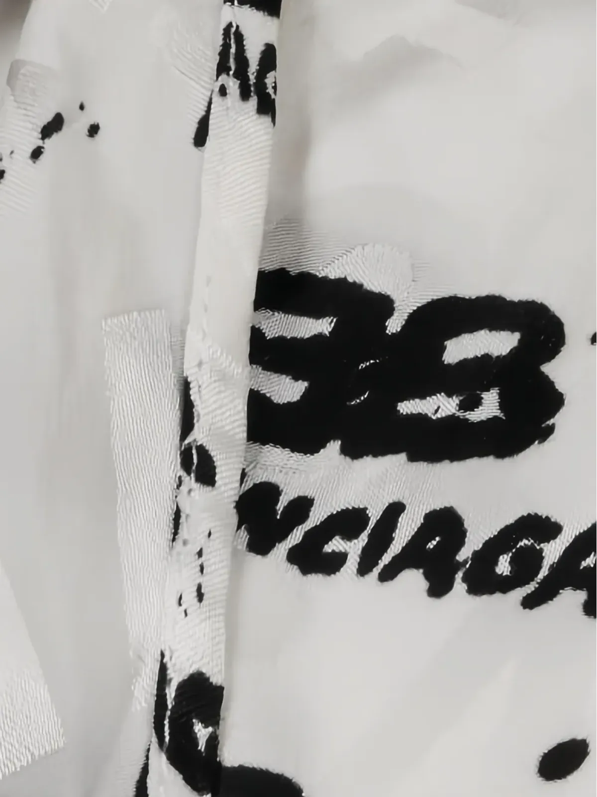 Balenciaga Pre-Owned 2000s BBロゴ総柄シャツドレス - 画像2