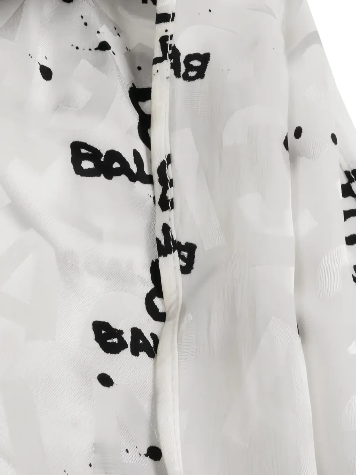 Balenciaga Pre-Owned 2000s BBロゴ総柄シャツドレス - 画像4
