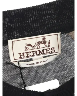 Hermès Pre-Owned ヘンリーネック コットン Tシャツ - ブルー - サムネイル4