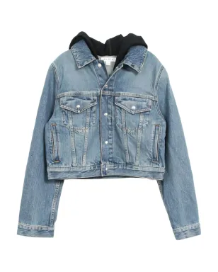 Alaïa Pre-Owned デニムフード付きジャケット - サムネイル1