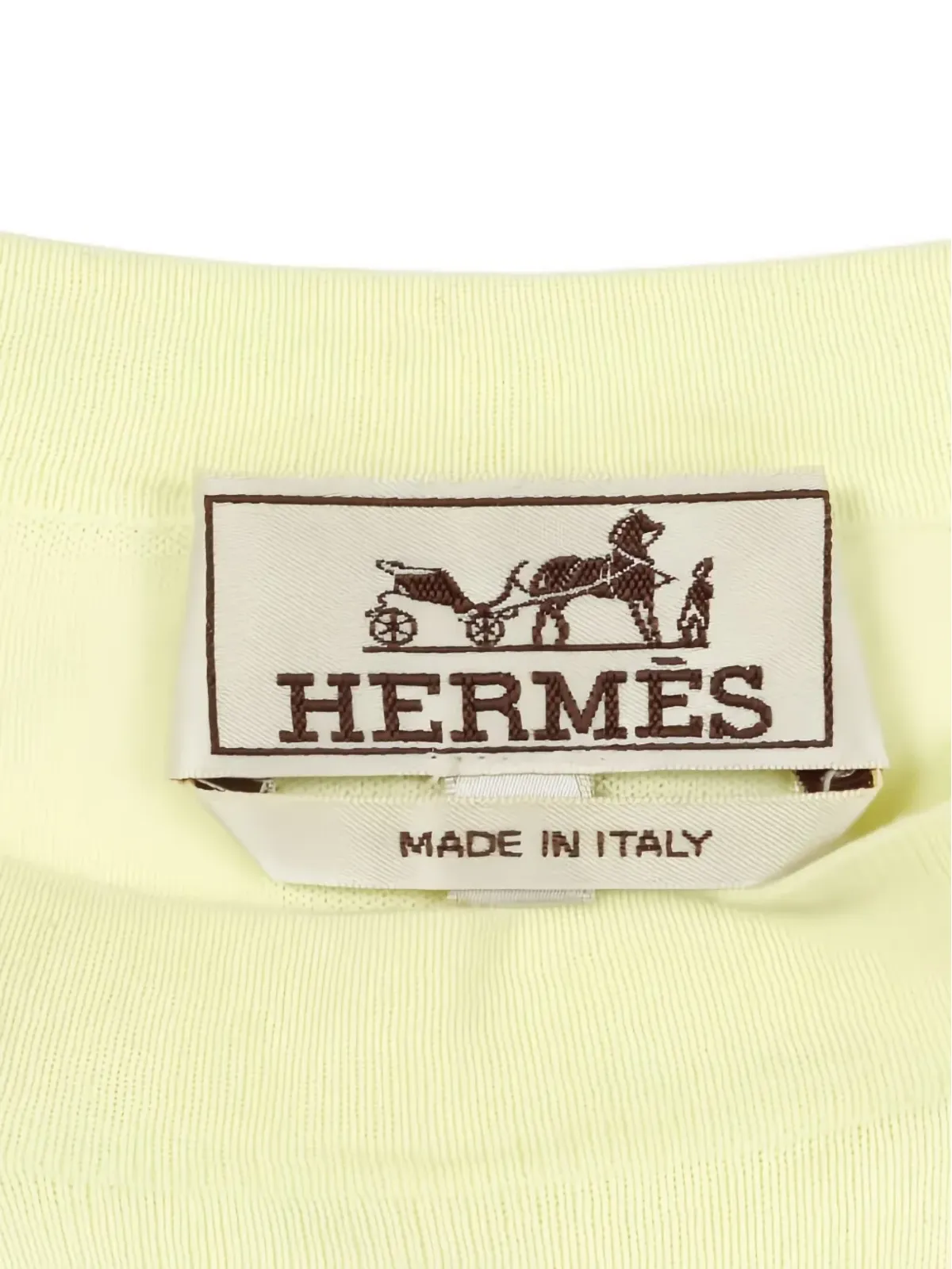 Hermès Pre-Owned チェーン・ダンシェル ニット クルーネック セーター - イエロー - 画像4