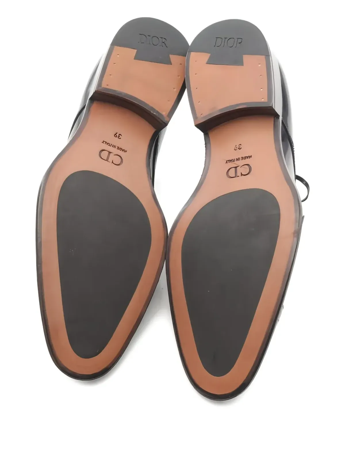 Christian Dior Pre-Owned レザー キャップトゥ シューズ - 画像2