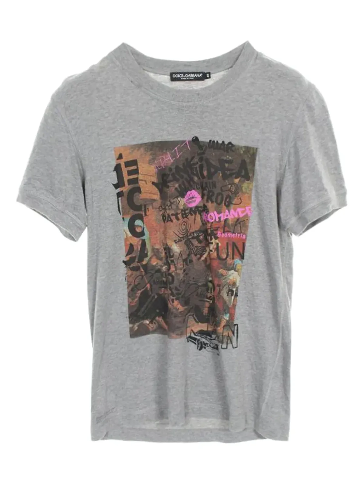Dolce & Gabbana 2010年代プリント コットンTシャツ（グレー） - 画像1