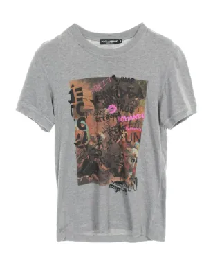Dolce & Gabbana 2010年代プリント コットンTシャツ（グレー） - サムネイル1