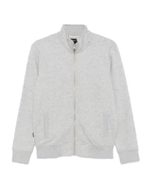 Superdry メランジュ風ジップアップスウェット - グレー - サムネイル1