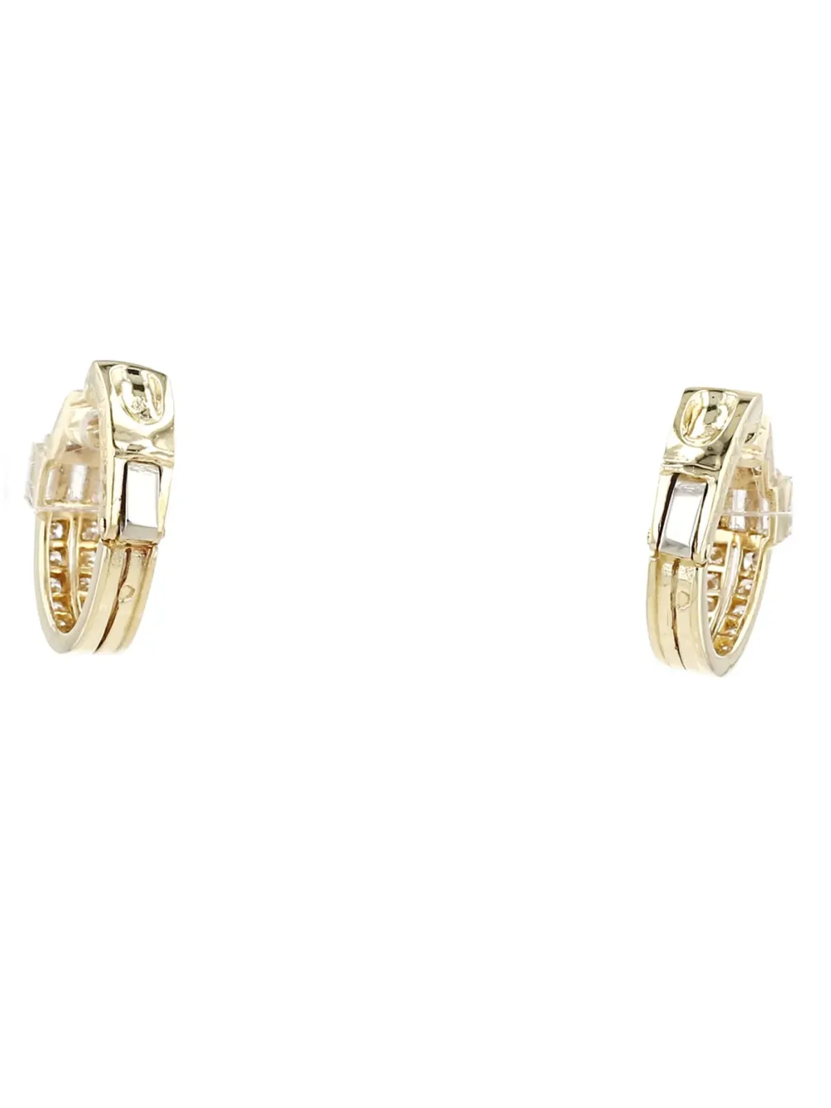 Van Cleef & Arpels Pre-Owned 1990年代 イエローゴールド ダイヤモンド イヤリング - 画像4