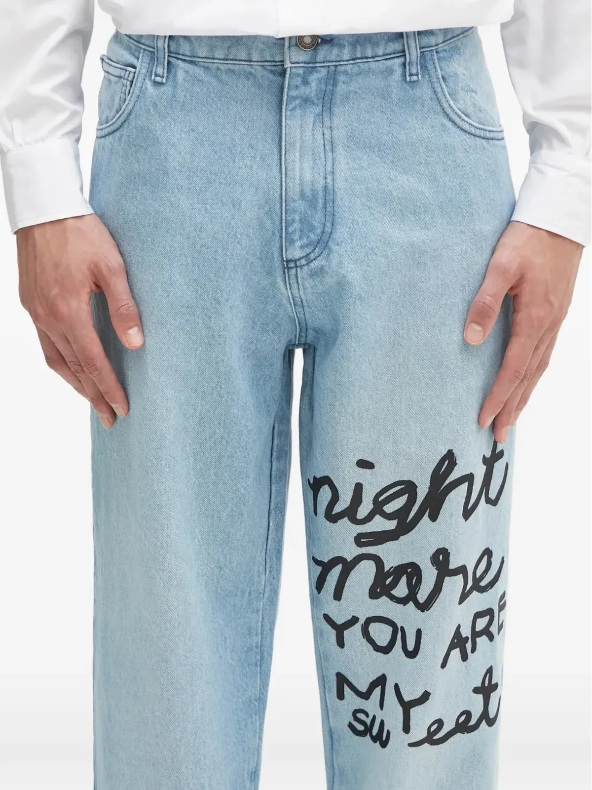 Sky High Farm プリントデニムジーンズ - 画像4