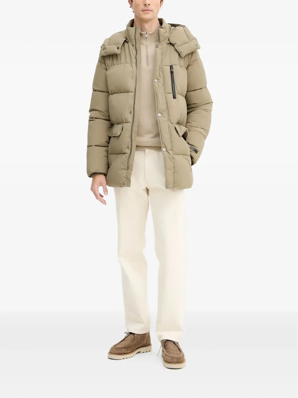 Trussardi フード付きダウンコート - 画像2