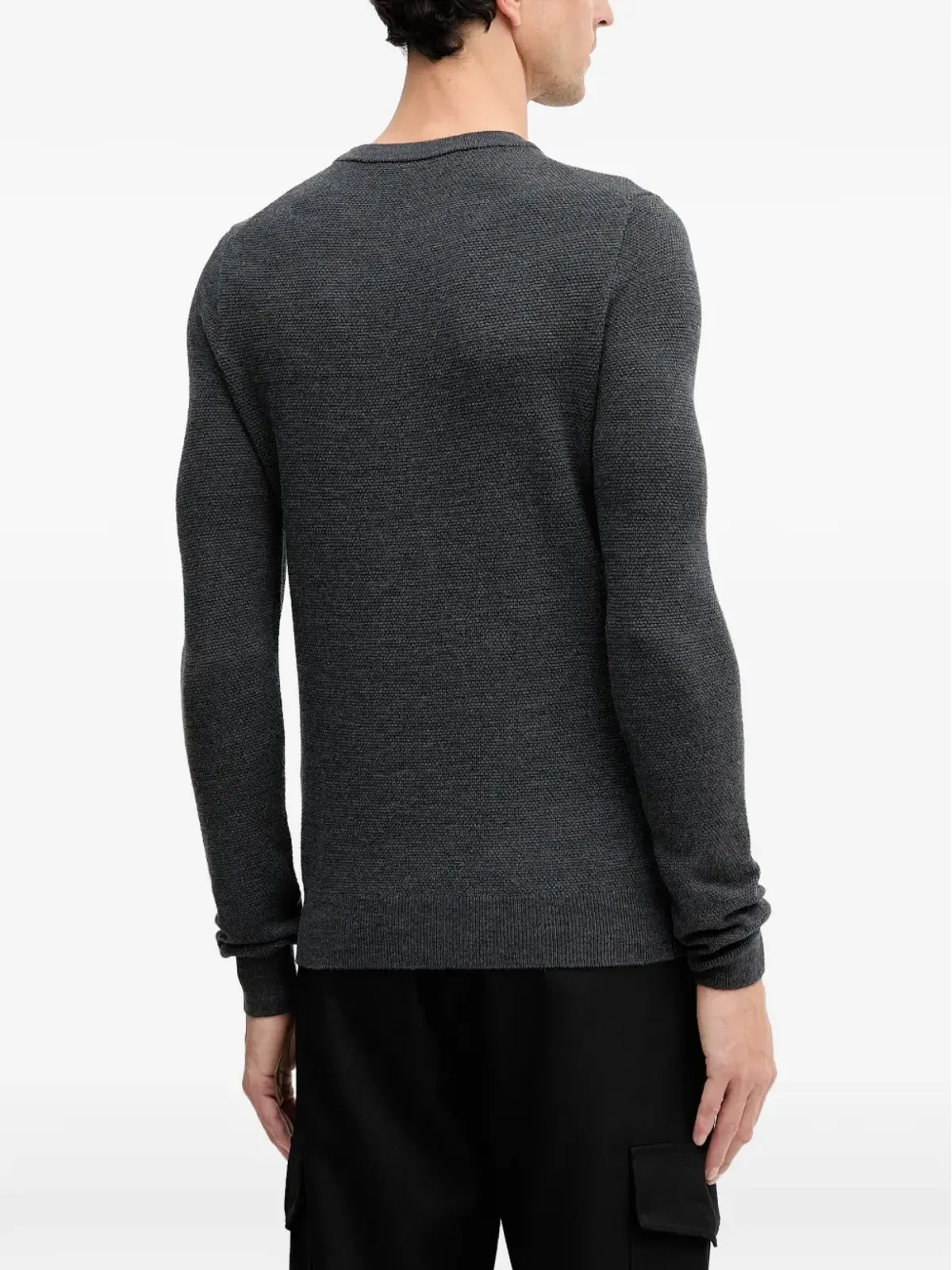 Trussardi テクスチャード クルーネック ジャンパー - 画像3