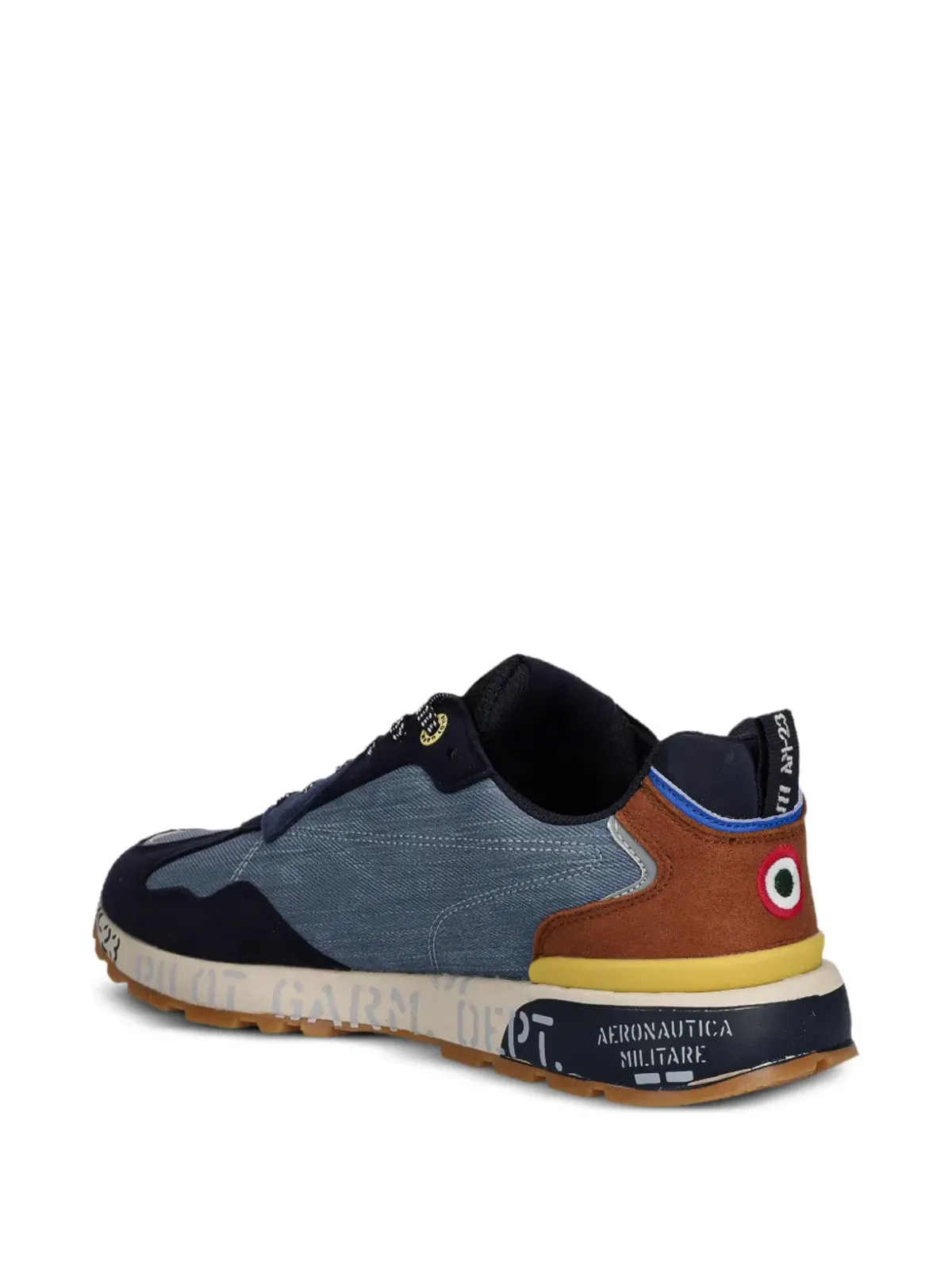 Aeronautica Militare ロゴモチーフスニーカー - 画像4