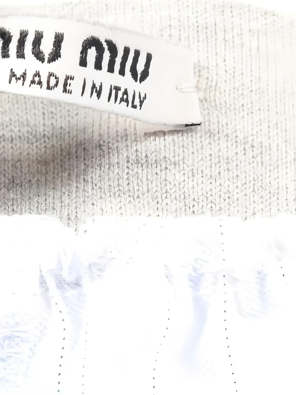 Miu Miu Pre-Owned ストライプショートパンツ ブルー - 画像3