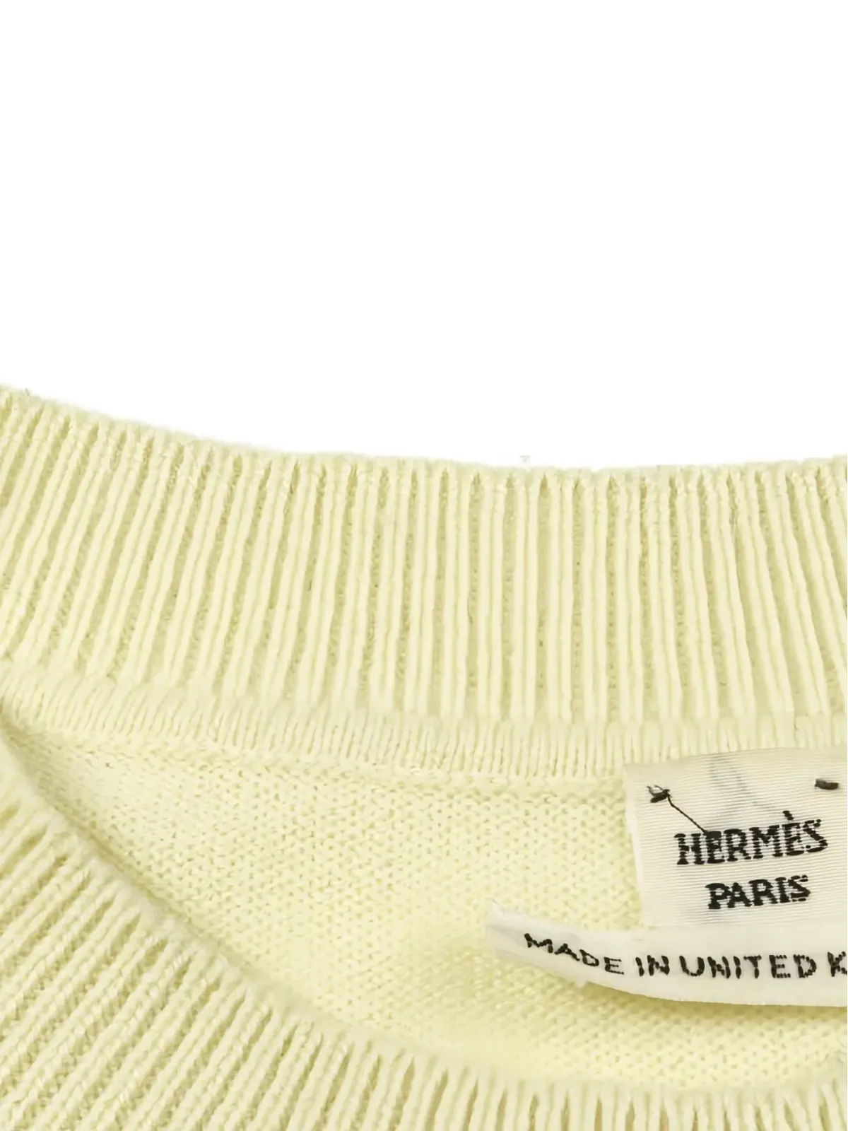 Hermès Pre-Owned 2000s H Lift crew-neck top - Yellow - 画像3