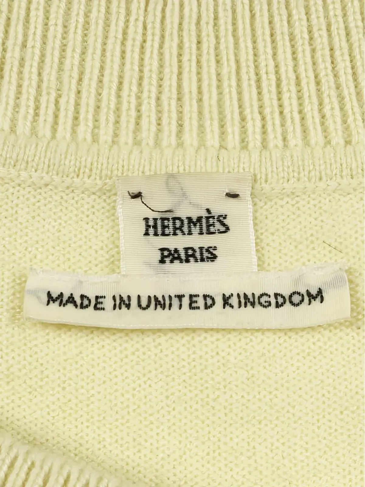 Hermès Pre-Owned 2000s H Lift crew-neck top - Yellow - 画像4