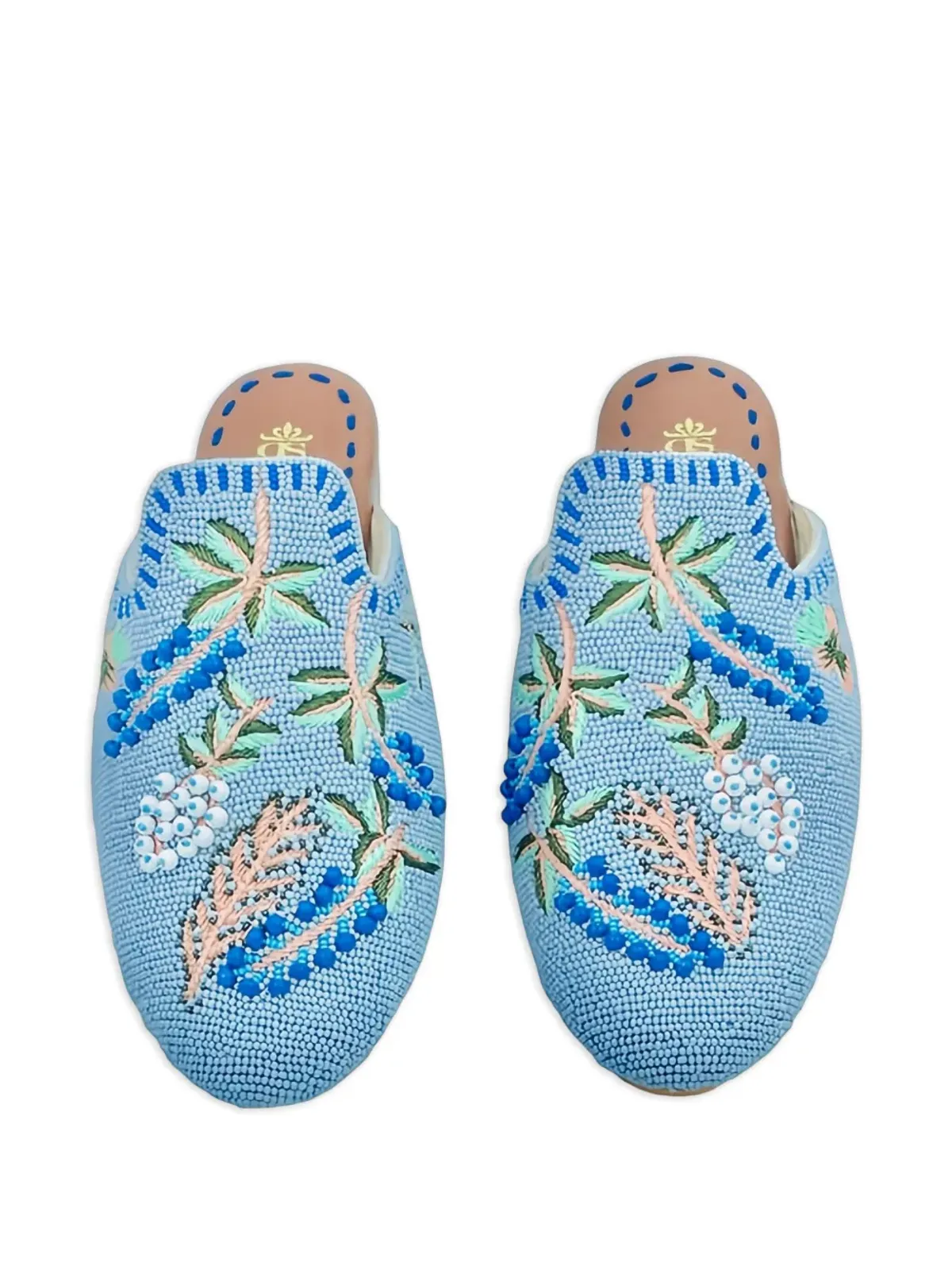 DE SIENA SHOES ビーズ付き花柄トレーナー - 画像2