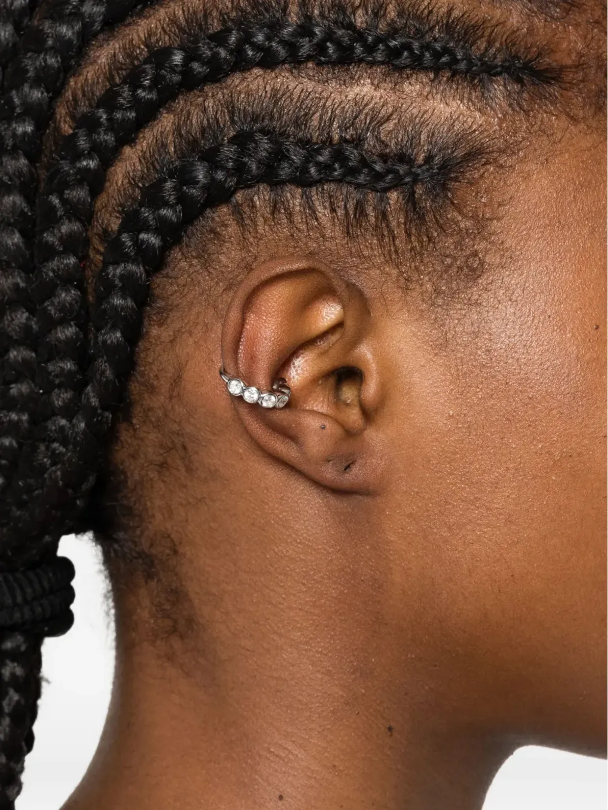 Completedworks Arc クリスタル装飾イヤーカフ（シルバー） - 画像2