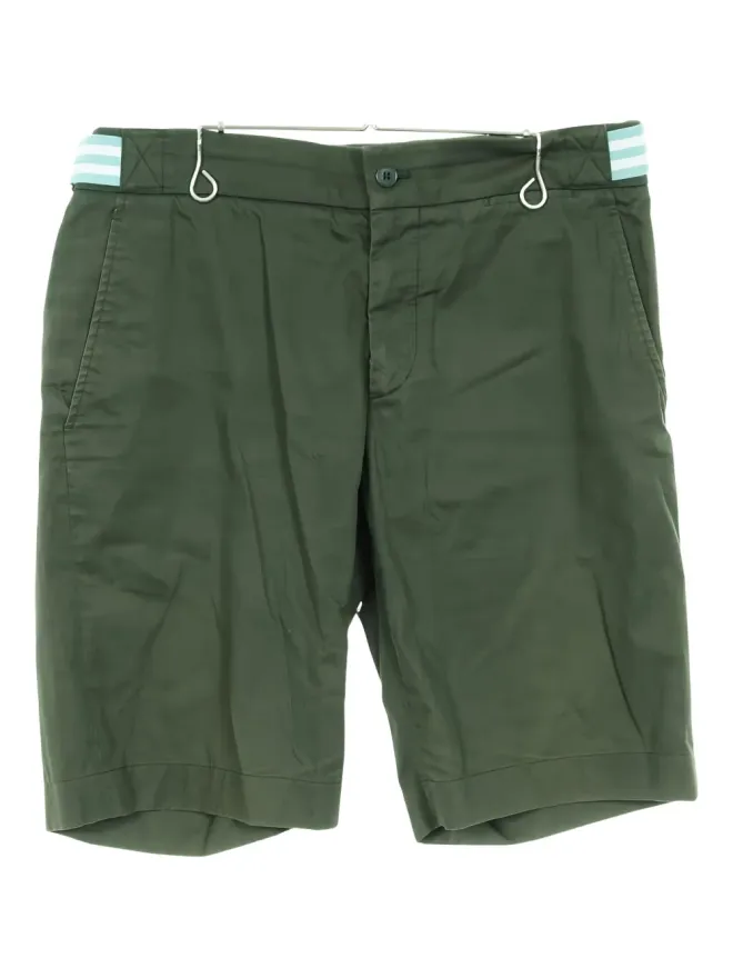 Hermès Pre-Owned Hermès Pre-Owned 2000s striped-waistband shorts - Greenの商品画像