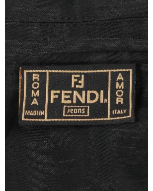 Fendi Pre-Owned ボタンシャツ 2000年代 ブラック - サムネイル3
