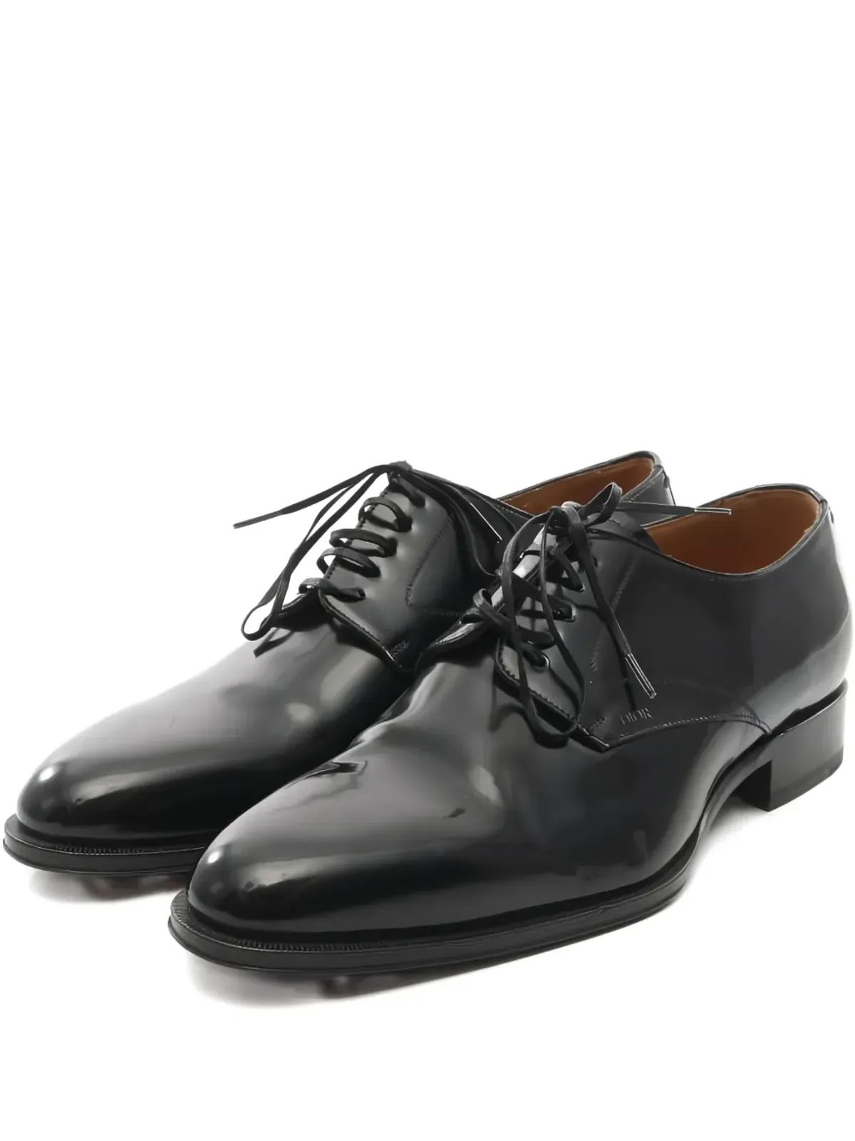 Christian Dior Pre-Owned レザー レースアップ ローファー - 画像1