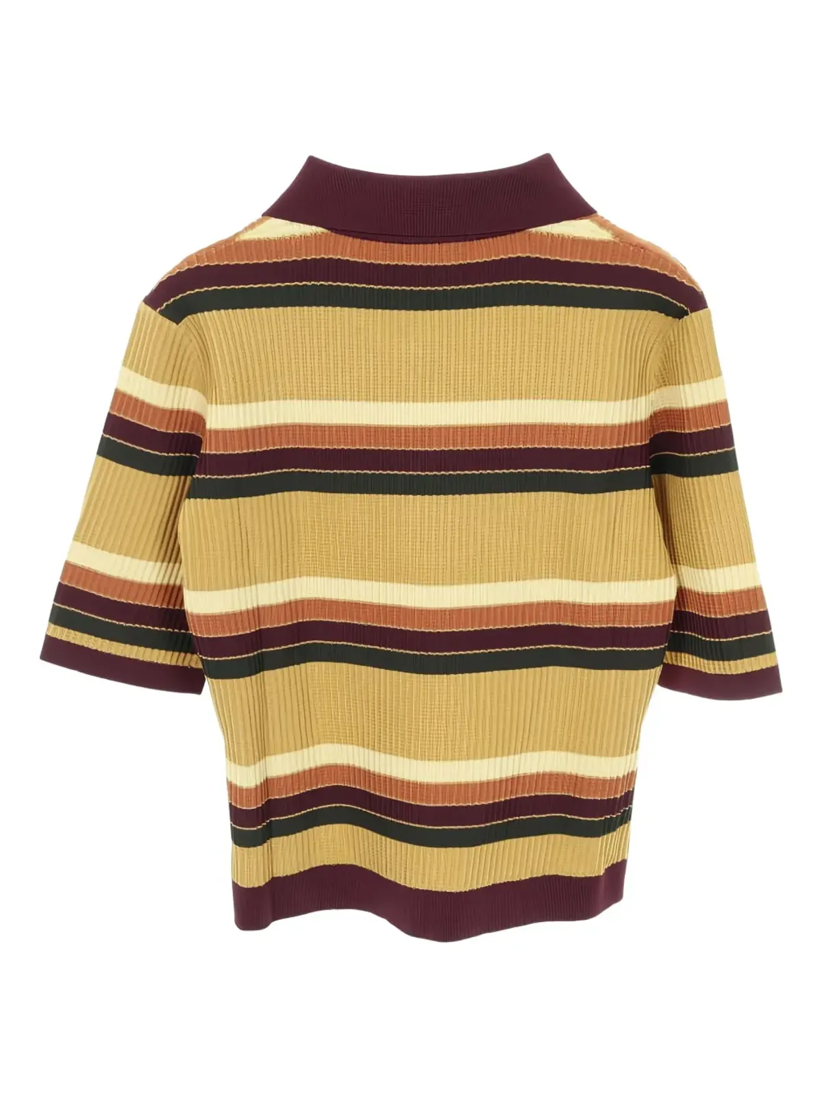 Gucci Pre-Owned 10sストライプニットポロシャツ - 画像2