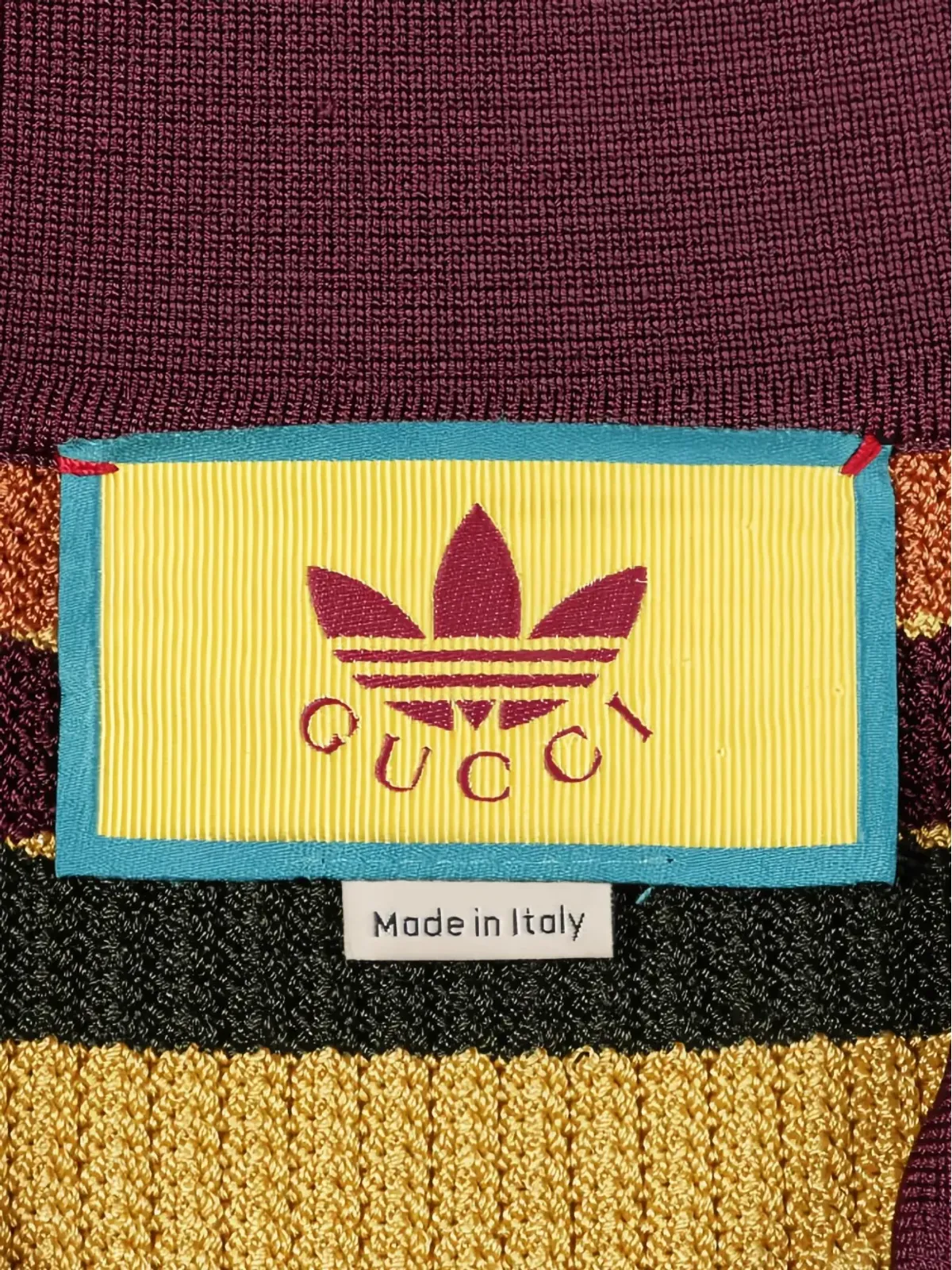Gucci Pre-Owned 10sストライプニットポロシャツ - 画像3