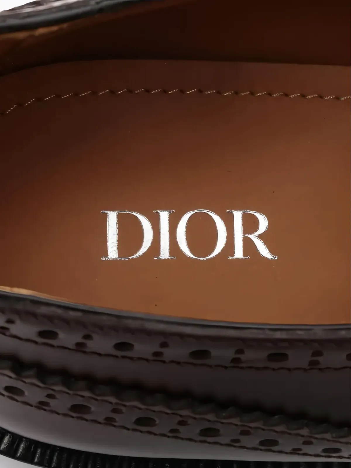 Christian Dior パンチングレザーシューズ - 画像4