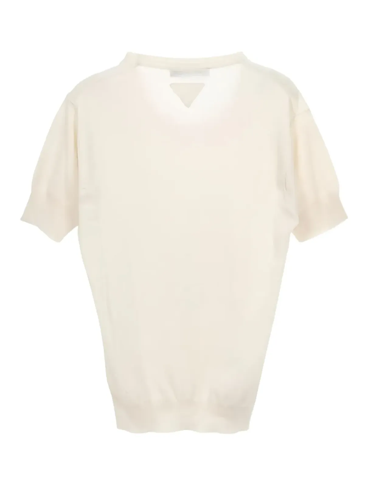 Prada Pre-Owned 2010s クルーネック半袖セーター - White - 画像2
