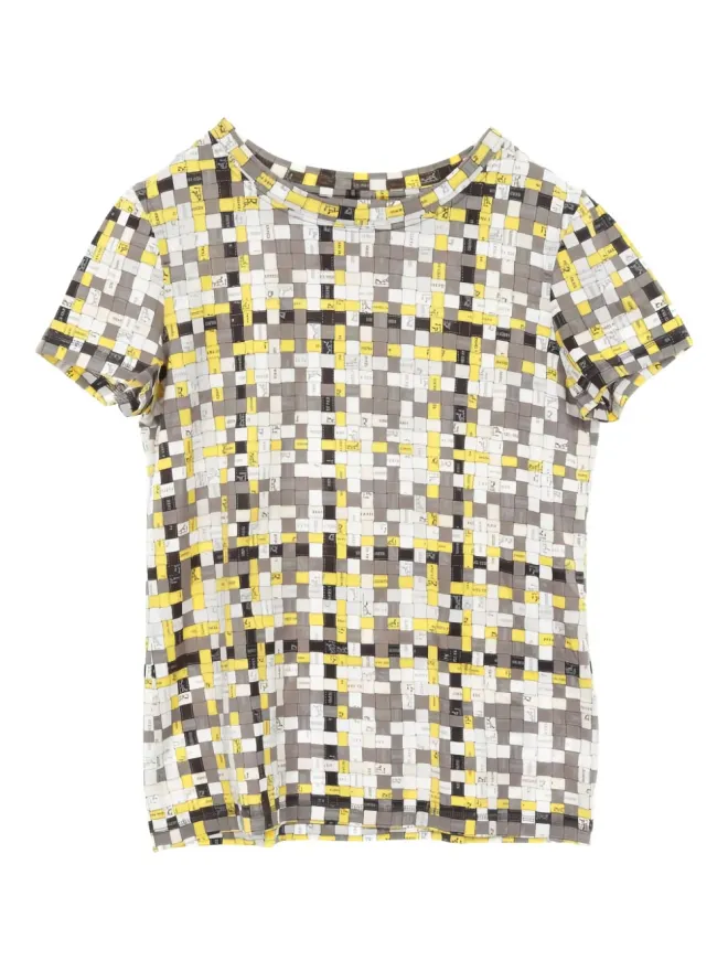 Hermès Pre-Owned Hermès Pre-Owned ボルデュックチェックTシャツの商品画像