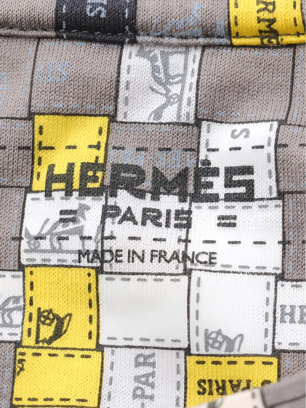 Hermès Pre-Owned ボルデュックチェックTシャツ - 画像3