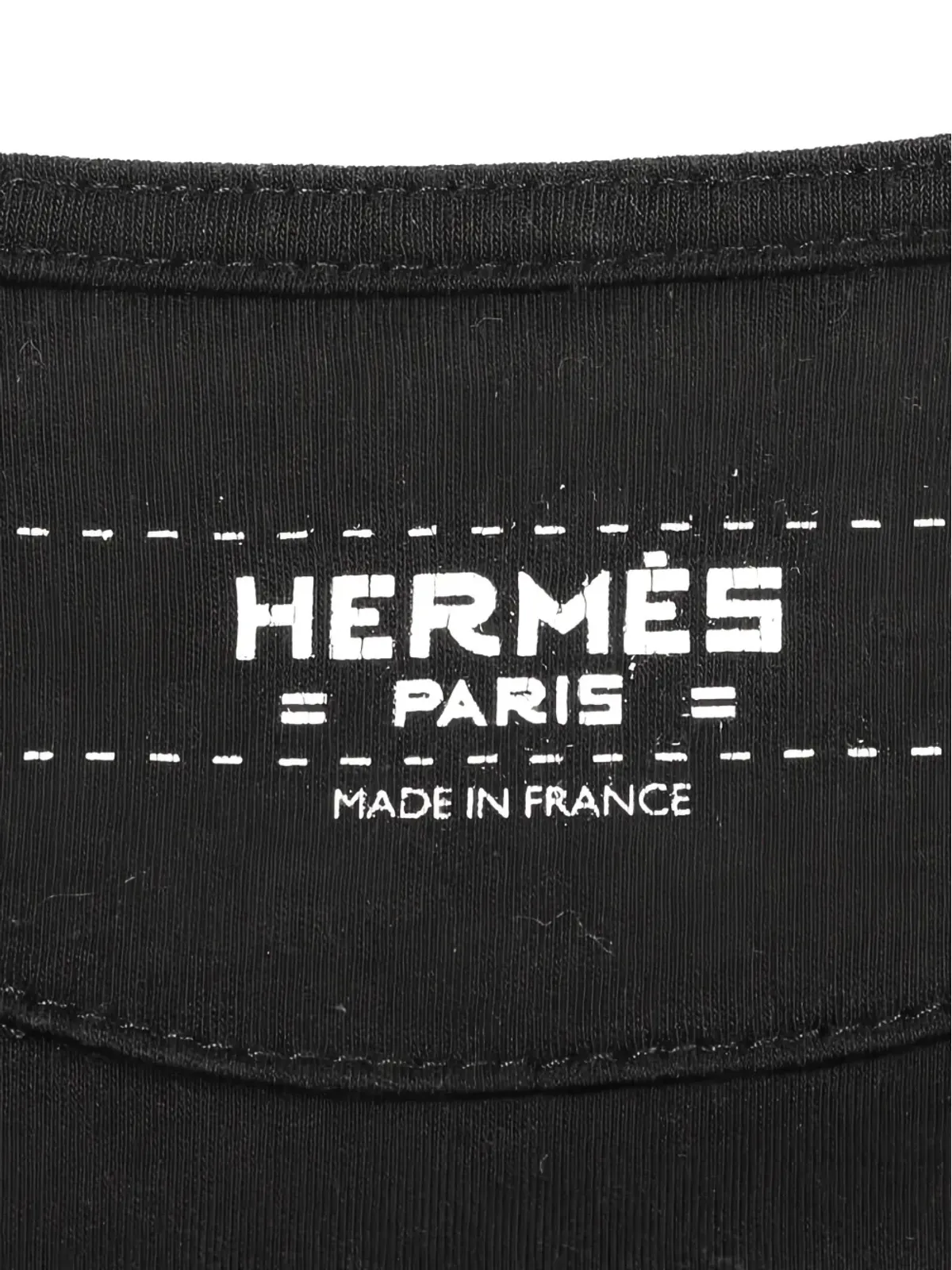 Hermès Pre-Owned 刺繍ポケット付きカラーブロックTシャツ - ブラック - 画像4