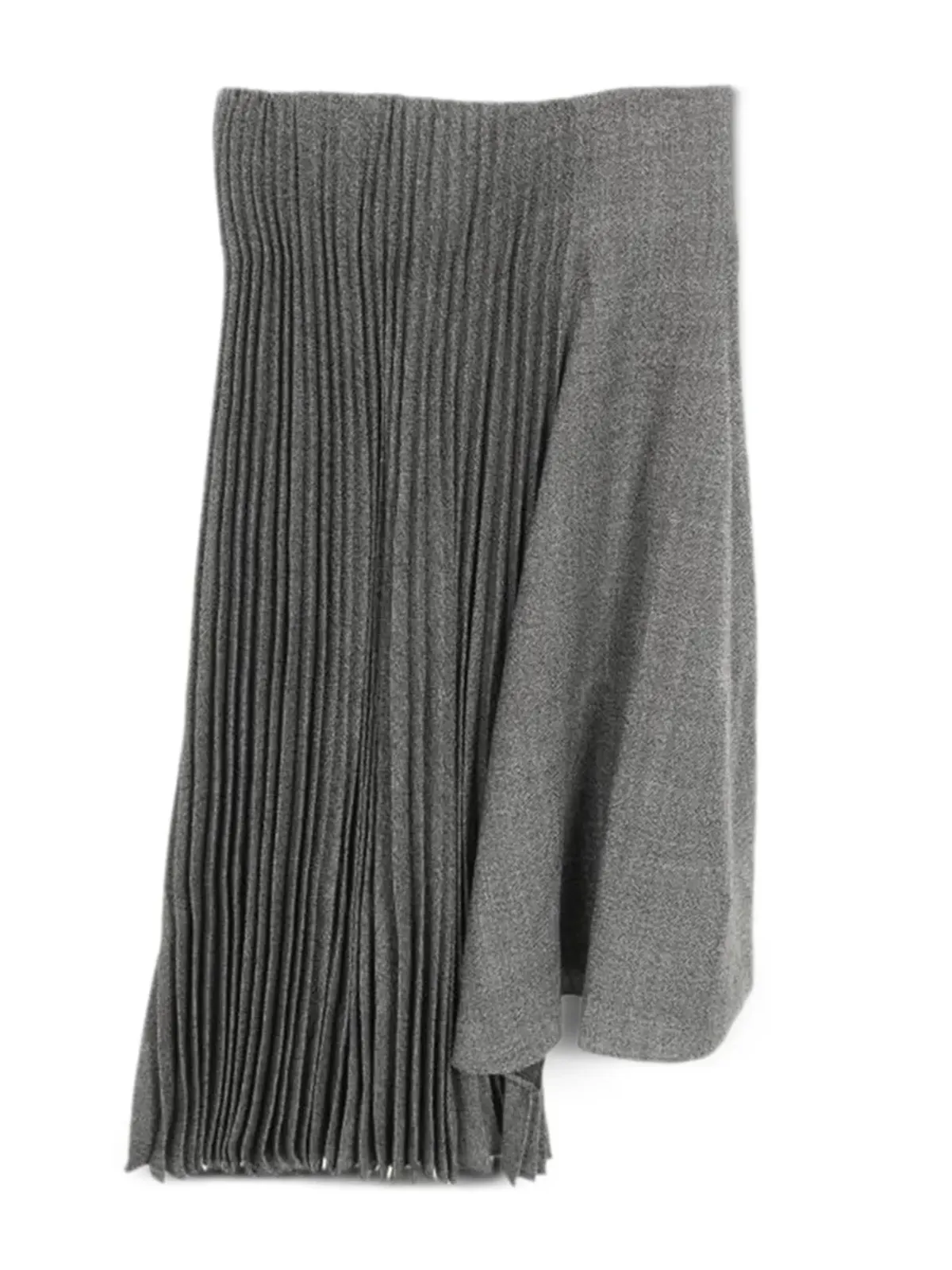 Christian Dior Pre-Owned 2010s pleated wool skirt - Grey - 画像2