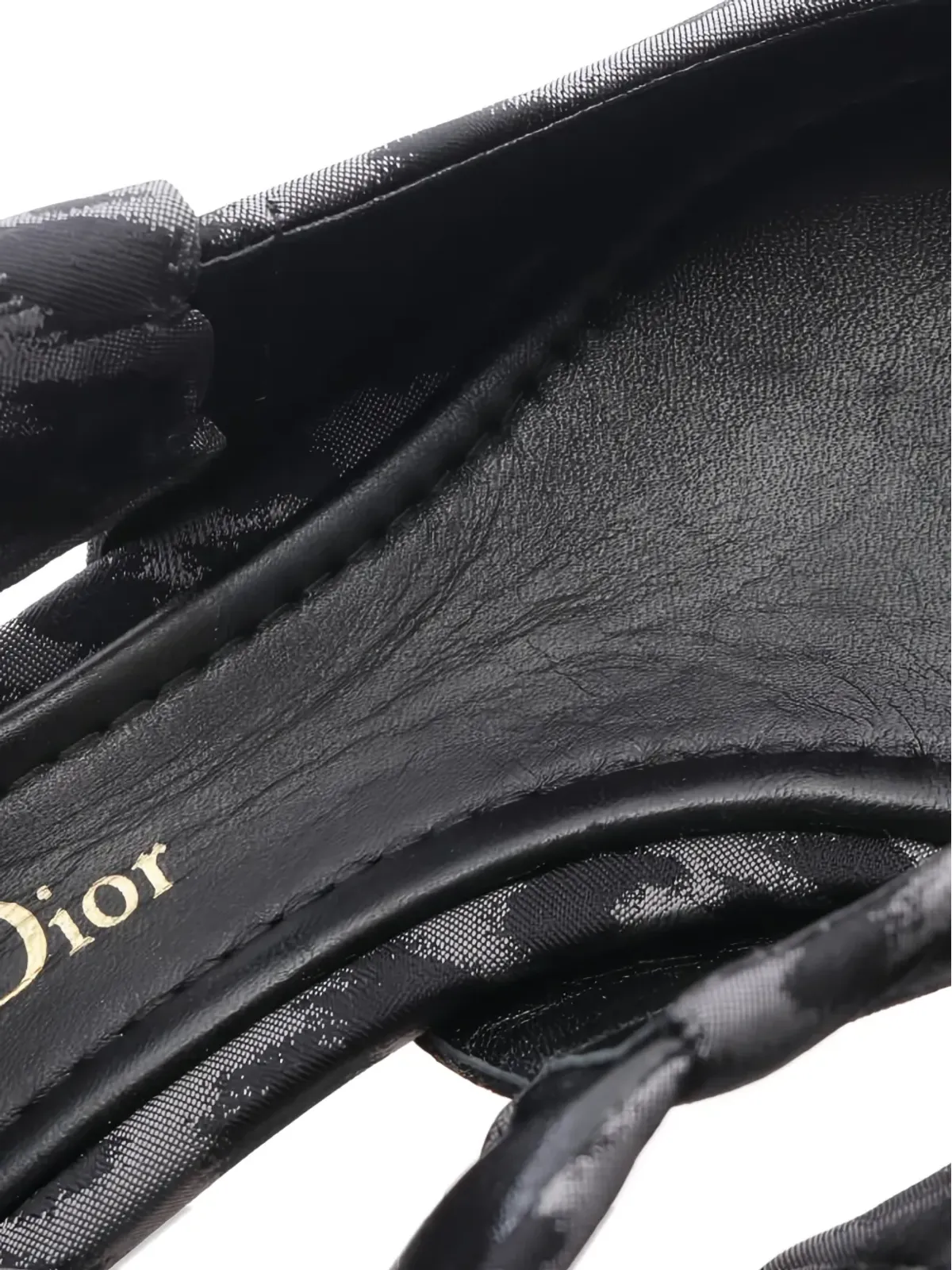 Christian Dior Pre-Owned Mizza レオパード ファブリック パンプス - 画像5