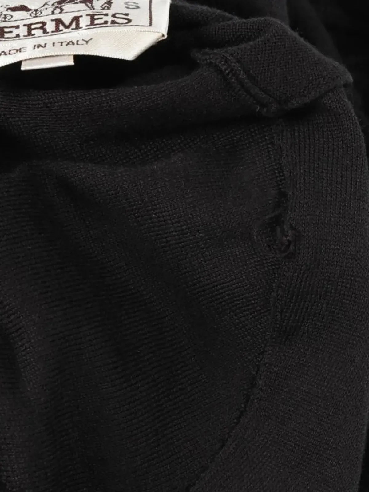 Hermès Pre-Owned ウール半袖ニットトップス - 画像4