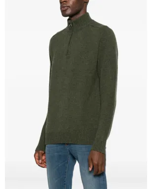 Barbour ハーフジップ ウールセーター - サムネイル3