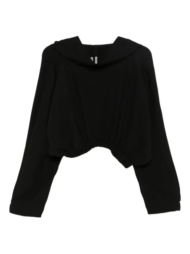 Rick Owens Rick Owens クロップドフーディ（ブラック）の商品画像