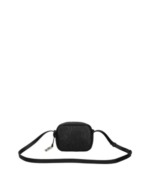 Armani Exchange エンボス加工サッチェルバッグ ブラック - サムネイル2